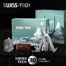 Swiss tech 30-jähriges Jubiläum limitierte Auflage 18 in 1 Multitool-Zange Multifunktion werkzeug Outdoor-Ausrüstung mit Geschenk box