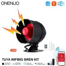 Onenuo Tuya Wifi Alarms irene lautsprecher Kits drahtlose Alarmanlage Heim alarm Sirene Sicherheits schutzsystem für zu Hause