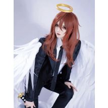 SBluuCosplay  Angel Devil Hayakawa Aki Cosplay Higashiyama Kobeni Himeno Denji Costume DK Black Suit Uniform Halloween Outfit