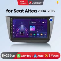 Junsun Wireless CarPlay Android Auto Autoradio Per Seat Altea 2004 2005-2015 Toledo 3 GPS Multimediale 2 din Sistemi Stereo