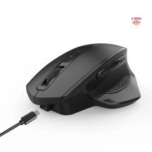 Mouse wireless USB ricaricabile Mouse verticale per mano destra per computer portatile Mouse da gioco con clic slient