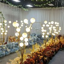 Luci di nozze Decorazioni moderne per il paesaggio a LED con albero di mela felice per la luce della festa dell'atmosfera dal vivo di compleanno della fase