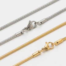 2020 High quality Punk Clavicle Snake Neck Chains for Women Gold Silver Color Stainless Steel 35+5cm Snake Choker Necklace Chain
