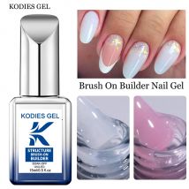 KODIES GEL Builder Nagelgel-Nagellack, Pinsel auf Konstruktion, hartes Gel zur Verlängerung, semi-permanenter UV-Langanhaltender Basis-Gel-Lack