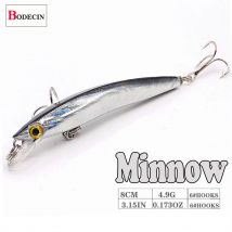 Wobbler Minnow Pływająca twarda plastikowa sztuczna przynęta do wędkowania Przynęta Bass 8cm 3d Eyes