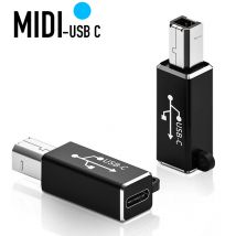 Adapter USB-C żeński na USB-B męski do drukarki skanera konwerter adapter USB-C do transferu danych do kontrolera MIDI klawiatury