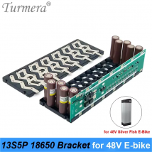 Turmera 48V Silver Fish Battery 13 s5p 18650 staffa con 13S 15A Balance BMS saldatura nichel per 52V batterie per bici elettriche uso