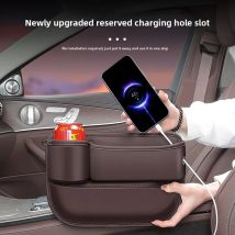 Für Ford Expedition U714 Ranger 2023 ~ 2025 Auto Sitz Seite Lücke Lagerung Box Mit Tasse Halter Hohe Kapazität Kleinigkeiten Organizer Tasche Kit