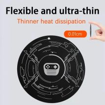 Telefon Ultradünne Metallplatte für iPhone 14 15, magnetischer Halter, Rückseite, Aufkleber, Kühler, Eisenblech, Smartphone-Zubehör für Magsafe