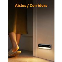 GGbingo LED Night Light Motion Sensor Wireless USB Cabinet Night Light Wardrobe Lamp For Kitchen Cabinet Bedroom Wardrobe