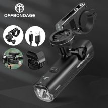 OFFBONDAGE Bike Front Light Rainproof USB Rechargeable Bicycle Light 1000LM Cycling Headlight LED 4800mAh Flashlight Bike Lamp