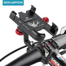Soporte de teléfono para motocicleta y bicicleta, manillar de aluminio, soporte para teléfono para bicicleta, ajustable, antideslizante, para iPhone 13, 12, 11, Samsung S22 S21