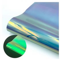 50*100cm holo graphisches Leuchten im Dunkeln Wärme übertragung Vinyl Eisen auf T-Shirts Kleidungs