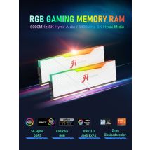 KingBank DDR5 White Hynix Chip RGB RAM Memory DDR5 RAM PC 16GB 32GB 64GB 6000MHz 6400 MHz RAM for Desktop