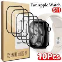 1–10 Stück für Apple Watch S11 Serie 42 mm 46 mm HD, kratzfeste Uhren-Displayschutzfolien, weiche PMMA-Folie für Iwatch S11, kein Glas