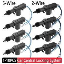 1-10pcs serratura centrale di alimentazione della porta 12V 2/5 attuatore del cavo sistema di chiusura centralizzata a distanza del veicolo automatico sistema di sicurezza dell'allarme dell'automobile
