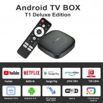 Wersja globalna Mortal T1 inteligentny odtwarzacz multimediów strumieniowych TV, pudełko AllwinnerH313 Android13 2.4G i 5G Wifi 4K Bluetooth asystent Google