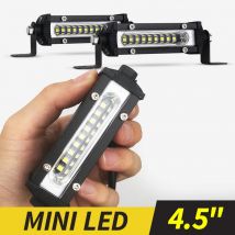 Mini barra da lavoro a LED 9led Slim 4.5 ''27W Moto Work SUV Offroad UTV 4x4 Truck Backup Faretto inverso Lampada fendinebbia di guida