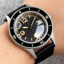 Tandorio 20ATM 50-Fathoms Miyota 8215 Retro Automatic Mechanical  Diver Mens Watch 40mm Sapphire Glass Luminous 120 Clicks Bezel