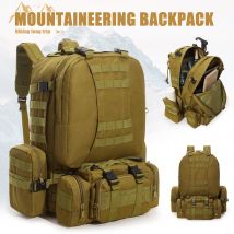 Militärischer taktischer Rucksack mit 3 abnehmbaren Packungen, Army Assault Pack, große Fieldline Molle Bag, Reise-Camping-Wanderrucksack