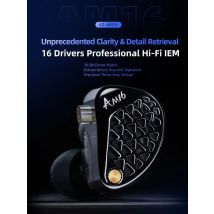 KZ AM16 wired in-ear headphones 16ba balanced armature high fidelity monitor bass noise cancelling headphones sport headphones