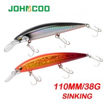 Minnow Sinking Fishing Lure 110mm 38g Heavy Hard Professional Seawater Long Casting Lure Sinking Fishing Lure Swimbait