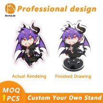 Personalisierter Anime-Charakter-Cartoon-Acrylständer, individueller transparenter Druck, Souvenir, Geburtstagsgeschenk, Haustier, Katze, Hund, Schlüsselanhänger