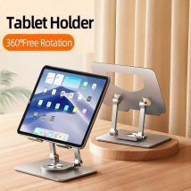 360 °   Supporto per tablet girevole Supporto da tavolo pieghevole regolabile compatibile per tablet portatile Ipad Pro/Air/Min da 4,7-12 pollici