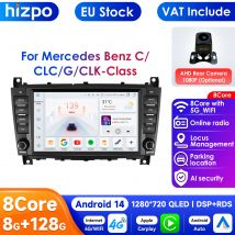 Reproductor Multimedia de coche Android de 8 ''7862 2din para Mercedes Benz CLC W203 Clase C C180 C200 CLK200 GPS Carplay Auto 4G RDS