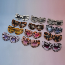 New Brand Fluffy Cat Eye Sunglasses Funny Birthday Party Shades Glasses Brand Designer Pc Frame Eyewear Plush Winter Glasses