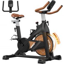 Cyclette magnetica Fysiq Os3 – Bicicletta fitness silenziosa per interni con display LCD, Bluetooth e resistenza regolabile