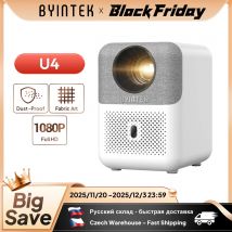 BYINTEK LOVE U4 Smart Mini Proiettore Home Theater 4K 1080P Video Android WIFI per Cinema Smartphone