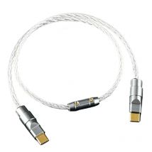 Typ C auf C Kabel OCC versilbertes USB A B Port OTG Kabel für Handy Computer Soundkarte Decoder Drucker