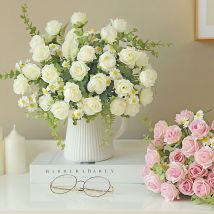 1/3Pc Seide Rose Künstliche Blumen Diy Hochzeit Hause Weihnachten Party Dekoration Kranz Brautstrauß Tisch Vase Fotografie prop