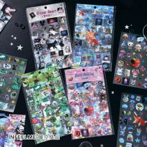 2 teile/los Kawaii Schreibwaren Aufkleber Alten Traum Licht und Schatten Tagebuch Planer Dekorative Aufkleber Scrapbooking Journal DIY Handwerk