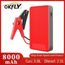 GKFLY 1200A 12V arrancador de batería de coche banco de energía cargador de refuerzo de batería de coche portátil dispositivo de inicio iluminación de arranque de emergencia automática