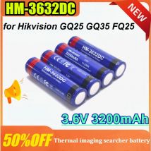 HM-3632DC 3.6V 3200mAh for Hikvision GQ25 GQ35 FQ25 Thermal Imaging Search Devices Battery Rechargeable Lithium Battery