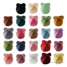 Baby Bowknot Beanie Hut großer Bogen Turban Hut für neugeborene Jungen Mädchen 0-12m weichen atmungsaktiven Kopfschmuck Universal Foto Hut