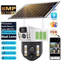 Wifi Kamera Outdoor Telecamera Sorveglianza 4G Lte 8MP Nachtsicht Smart Home Sicherheit Schutz Solar Panel CCTV IP Wireless