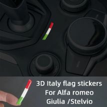 Pannello del cambio 3D Italia Bandiera nazionale Decorazione Adesivi per auto per Alfa Romeo Giulia Stelvio Accessori interni Trim
