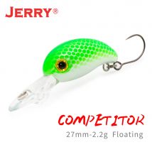 Jerry Konkurrent Forellenköder Floating Deep Diving Crank Wobbler Hard Bait Plug Spinning Fishing Lure Glow UV Colors Stream&Lake