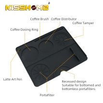 Espresso Stampfen Matte Silikon Non Slip Halter Pad Tamper Station Für 51mm 54mm 58mm Siebträger Küche Barista zubehör Werkzeug