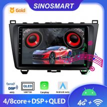 Odtwarzacz Nawigacji Android SINOSMART do Mazda 6 Mazda6 Atenza GH 2008–2012 2. Gen Radio Samochodowe GPS DSP CarPlay Android Au