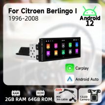 Per Citroen Berlingo I 1996-2008 6.9 "Schermo 1Din Radio Android Auto Multimedia Stereo Unità di Testa Carplay Autoradio Navigazione GPS
