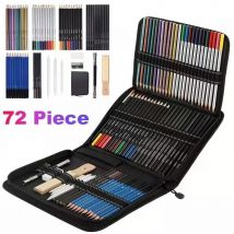 72 stücke Skizze Bleistift Set Professionelle Skizzieren Zeichnung Kit Holz Bleistift Bleistift Taschen Für Maler Schule Studenten Kunst Liefert
