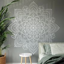 Moderne Heimdekoration, Zubehör, Mandala-Wandaufkleber, Vinyl, Innendekoration, Wohnzimmer, Schlafzimmer, Mehndi, Yoga, Blumenaufkleber, 4765