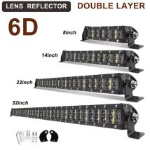 6d Licht leiste 8 14 22 32 Zoll 36W 72W 120W 180W LED Arbeits licht Combo LED Bar Licht zum Fahren Offroad Boot 4WD 4x4 LKW Geländewagen ATV