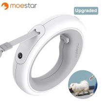 2022 Original MOESTAR UFO einziehbare Haustierleine 2 Plus Hunde-Traktionsseil, flexible Ringform, 3,0 m, mit wiederaufladbarem LED-Licht