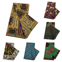 Fashionable African Real Wax Prints Fabric 2024 Latest Design Ankara Wax Fabric 6 Yards Veritable Soft 100% Cotton Women Dresses