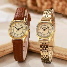 Brand Square Roman Dial Women Watch Simple Quartz Watch Gift Luxury Stainless Steel Wristwatch Dropshipping Relojes Para Mujer